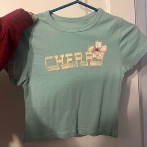 Cherry LA crop top